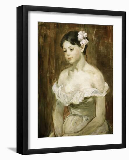 Portrait of a Young Girl-Berthe Morisot-Framed Giclee Print