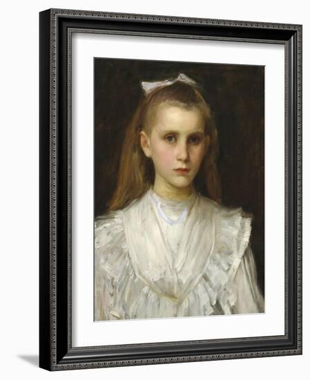 Portrait of a Young Girl-John William Waterhouse-Framed Giclee Print