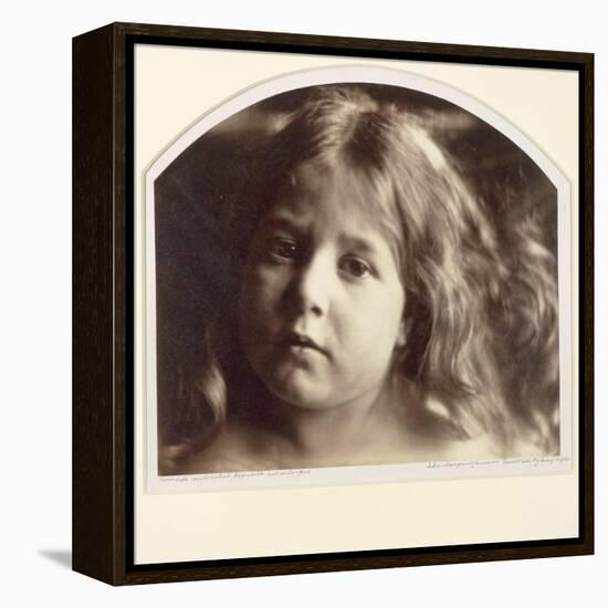 Portrait of a Young Girl-Julia Margaret Cameron-Framed Premier Image Canvas