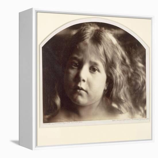 Portrait of a Young Girl-Julia Margaret Cameron-Framed Premier Image Canvas