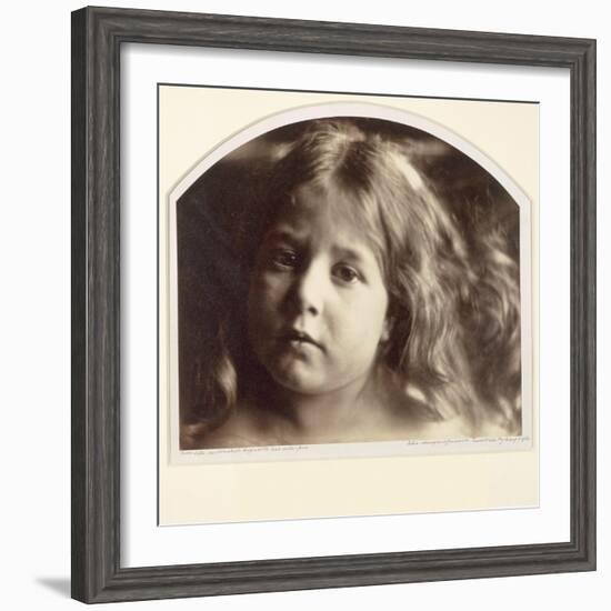 Portrait of a Young Girl-Julia Margaret Cameron-Framed Giclee Print