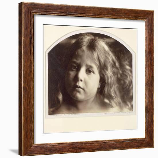 Portrait of a Young Girl-Julia Margaret Cameron-Framed Giclee Print