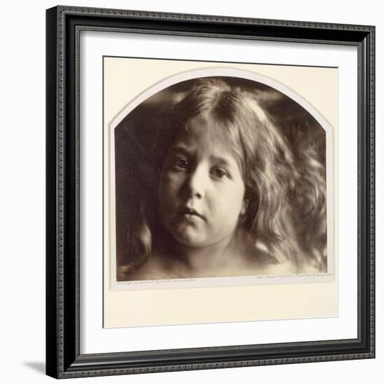 Portrait of a Young Girl-Julia Margaret Cameron-Framed Giclee Print