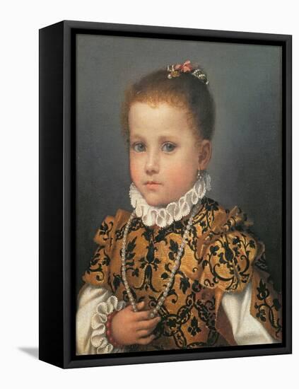 Portrait of a Young Girl-Giovanni Battista Moroni-Framed Premier Image Canvas