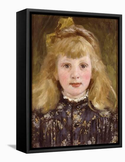 Portrait of a Young Girl-James Charles-Framed Premier Image Canvas