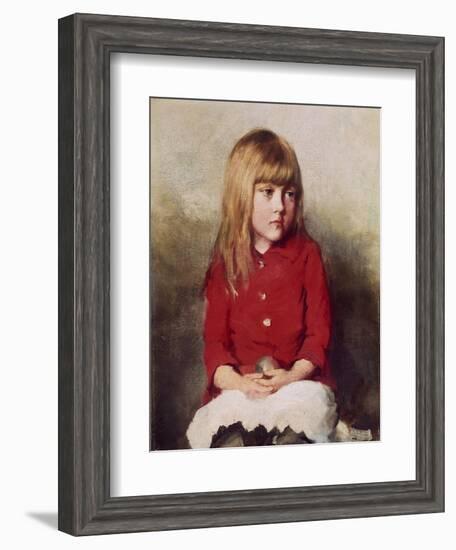 Portrait of a Young Girl-John Everett Millais-Framed Giclee Print