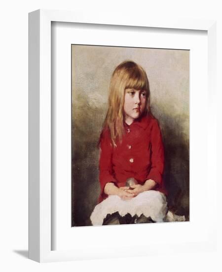 Portrait of a Young Girl-John Everett Millais-Framed Giclee Print