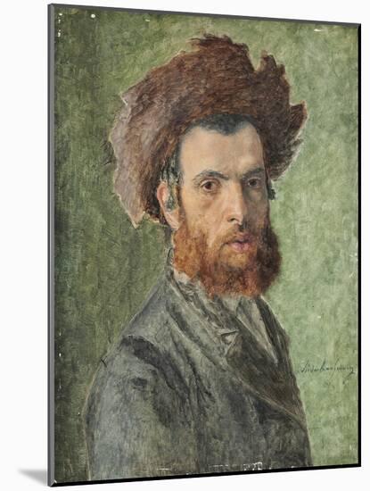 Portrait of a Young Hasidic Jew-Isidor Kaufmann-Mounted Giclee Print