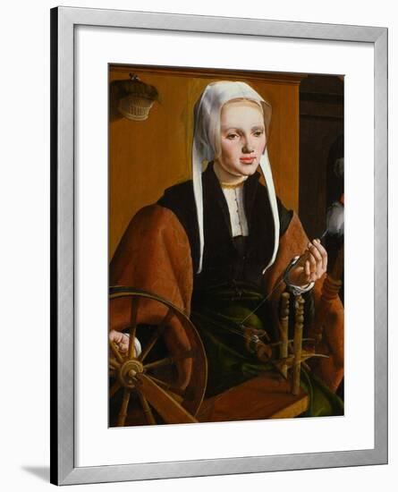 Portrait of a Young Lady, 1529-Maarten Jacobsz van Heemskerck-Framed Giclee Print