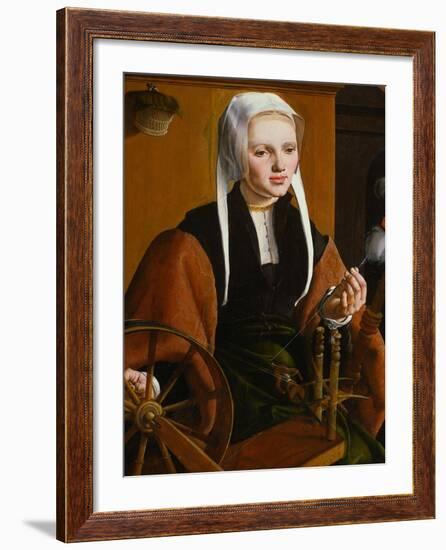 Portrait of a Young Lady, 1529-Maarten Jacobsz van Heemskerck-Framed Giclee Print