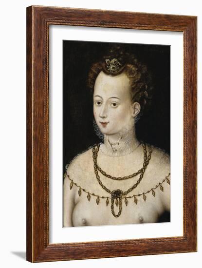 Portrait of a Young Lady an Allegory of Beauty, C.1580 (Painting)-Anonymous Anonymous-Framed Giclee Print