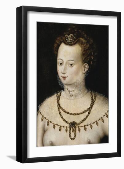 Portrait of a Young Lady an Allegory of Beauty, C.1580 (Painting)-Anonymous Anonymous-Framed Giclee Print