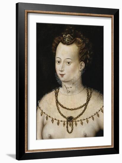 Portrait of a Young Lady an Allegory of Beauty, C.1580 (Painting)-Anonymous Anonymous-Framed Giclee Print