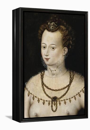 Portrait of a Young Lady an Allegory of Beauty, C.1580 (Painting)-Anonymous Anonymous-Framed Premier Image Canvas