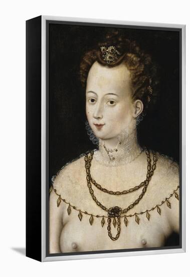 Portrait of a Young Lady an Allegory of Beauty, C.1580 (Painting)-Anonymous Anonymous-Framed Premier Image Canvas