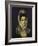 Portrait of a Young Lady, Bust Length, Wearing a Black Dress with a White Lace Collar and…-El Greco-Framed Giclee Print