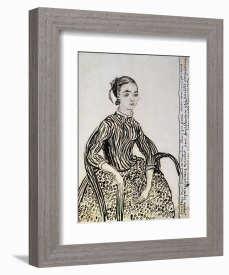 Portrait of a Young Lady (La Mousm), 1888-Vincent van Gogh-Framed Giclee Print