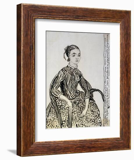 Portrait of a Young Lady (La Mousm), 1888-Vincent van Gogh-Framed Giclee Print