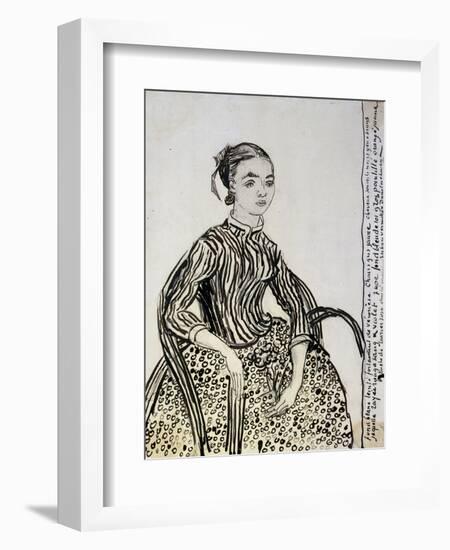 Portrait of a Young Lady (La Mousm), 1888-Vincent van Gogh-Framed Giclee Print