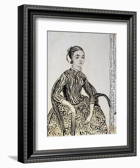 Portrait of a Young Lady (La Mousm), 1888-Vincent van Gogh-Framed Giclee Print