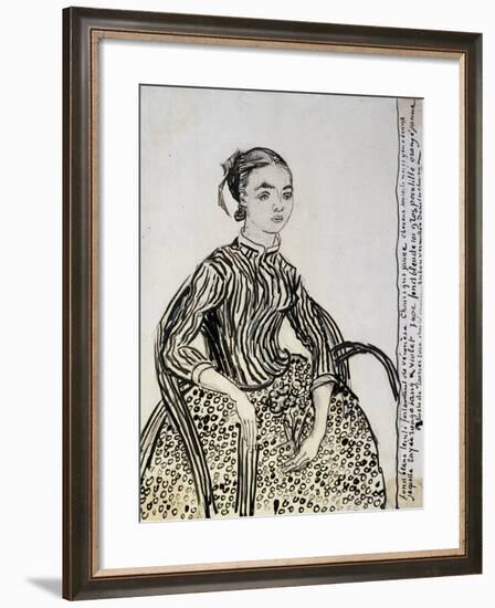 Portrait of a Young Lady (La Mousm), 1888-Vincent van Gogh-Framed Giclee Print