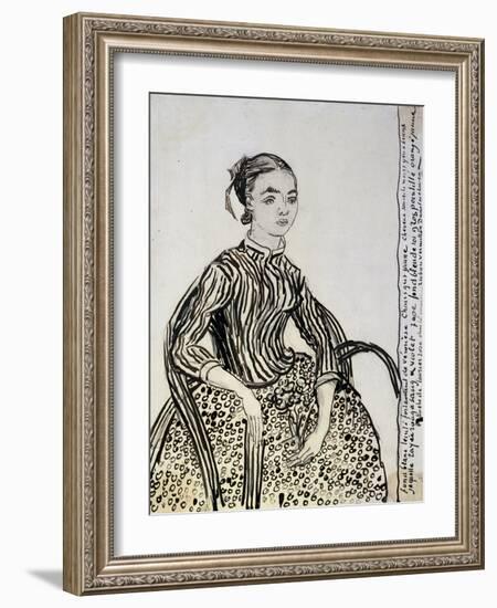 Portrait of a Young Lady (La Mousm), 1888-Vincent van Gogh-Framed Giclee Print