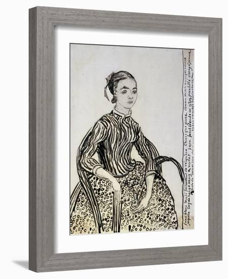 Portrait of a Young Lady (La Mousm), 1888-Vincent van Gogh-Framed Giclee Print