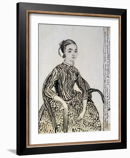 Portrait of a Young Lady (La Mousm), 1888-Vincent van Gogh-Framed Giclee Print