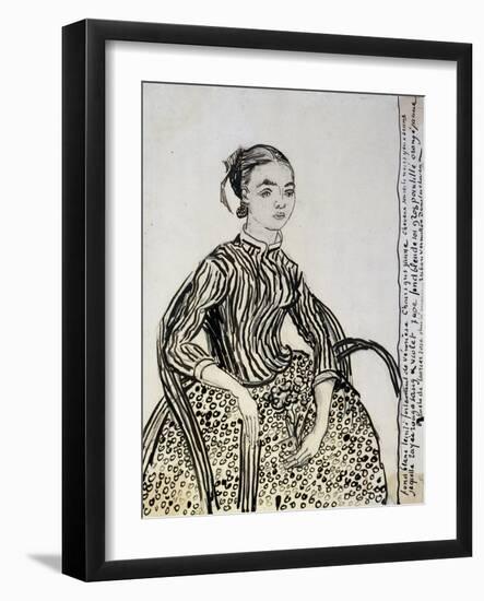 Portrait of a Young Lady (La Mousm), 1888-Vincent van Gogh-Framed Giclee Print