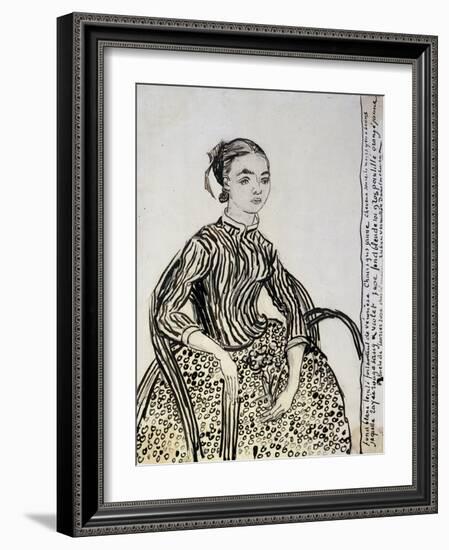 Portrait of a Young Lady (La Mousm), 1888-Vincent van Gogh-Framed Giclee Print