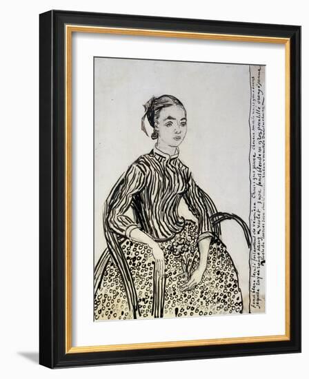 Portrait of a Young Lady (La Mousm), 1888-Vincent van Gogh-Framed Giclee Print