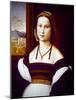 Portrait of a Young Lady (On Panel)-Mariotto Albertinelli-Mounted Giclee Print
