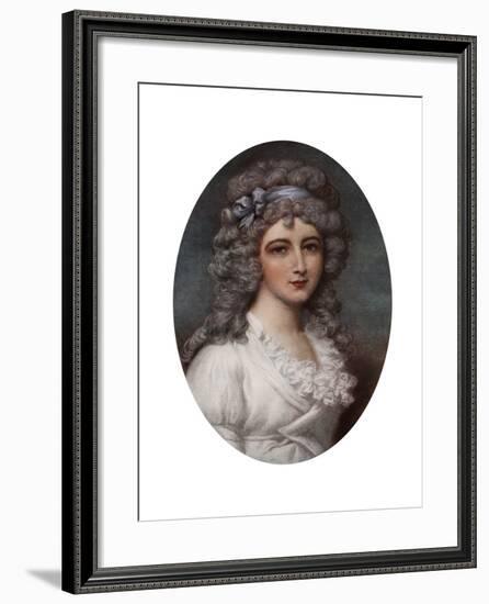 Portrait of a Young Lady-L Busiere-Framed Giclee Print