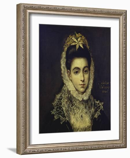 Portrait of a Young Lady-El Greco-Framed Giclee Print