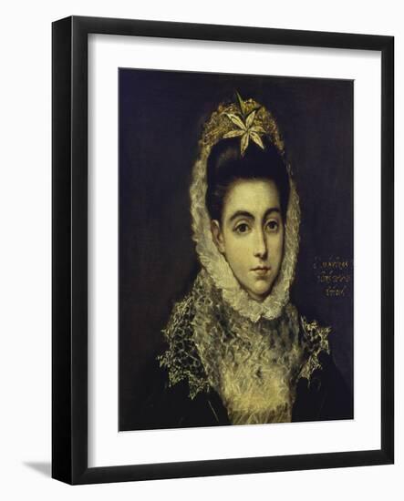 Portrait of a Young Lady-El Greco-Framed Giclee Print