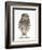 Portrait of a Young Little Owl (Athene Noctua)-Mark Taylor-Framed Photographic Print