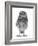 Portrait of a Young Little Owl (Athene Noctua)-Mark Taylor-Framed Photographic Print