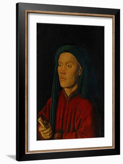 Portrait of a Young Man, 1432, Perhaps Guillaume Dufay-Jan van Eyck-Framed Giclee Print