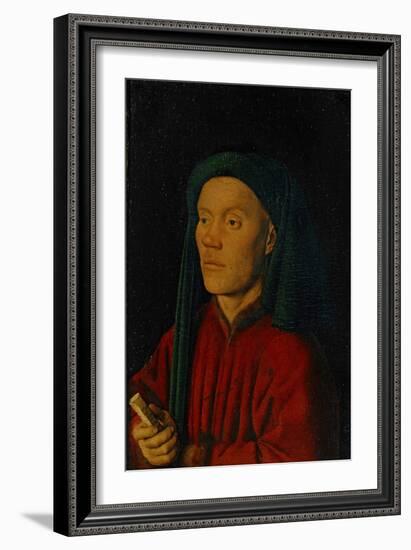 Portrait of a Young Man, 1432, Perhaps Guillaume Dufay-Jan van Eyck-Framed Giclee Print