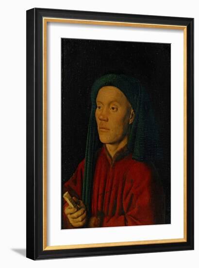 Portrait of a Young Man, 1432, Perhaps Guillaume Dufay-Jan van Eyck-Framed Giclee Print