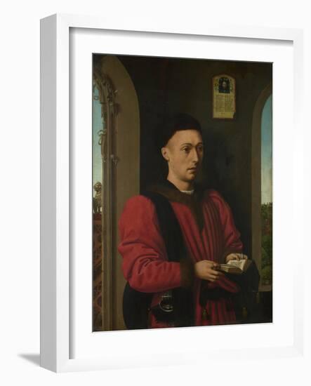 Portrait of a Young Man, 1450-1460-Petrus Christus-Framed Giclee Print