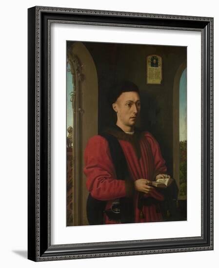 Portrait of a Young Man, 1450-1460-Petrus Christus-Framed Giclee Print