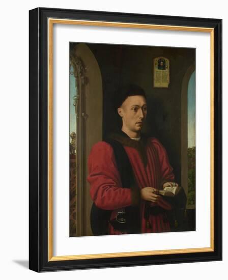 Portrait of a Young Man, 1450-1460-Petrus Christus-Framed Giclee Print