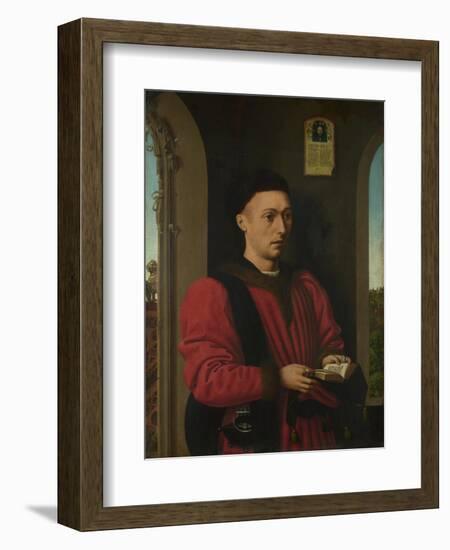 Portrait of a Young Man, 1450-1460-Petrus Christus-Framed Giclee Print