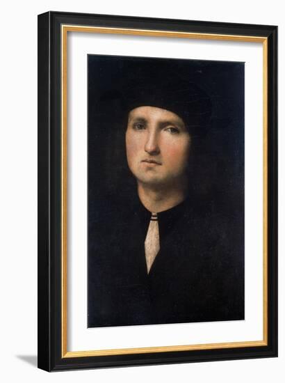 Portrait of a Young Man 1495-1500-Pietro Perugino-Framed Giclee Print