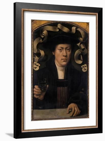 Portrait of a Young Man, 1501-50-Bartholomaeus Bruyn-Framed Giclee Print