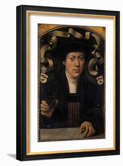 Portrait of a Young Man, 1501-50-Bartholomaeus Bruyn-Framed Giclee Print