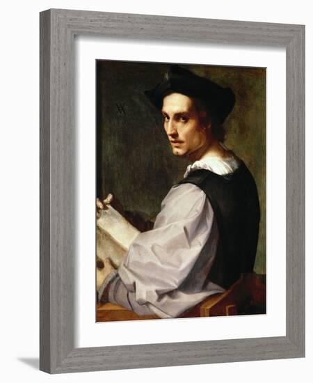 Portrait of a Young Man, 1517-Andrea del Sarto-Framed Giclee Print