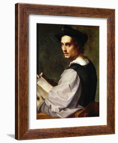 Portrait of a Young Man, 1517-Andrea del Sarto-Framed Giclee Print