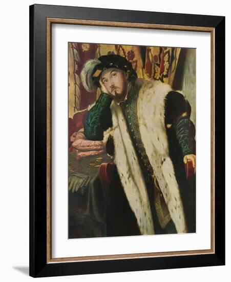 'Portrait of a Young Man', 1540, (1909)-Moretto Da Brescia-Framed Giclee Print